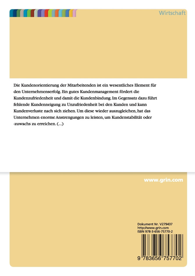 Kundenorientierung bei Mitarbeitenden im Dienstleistungssektor