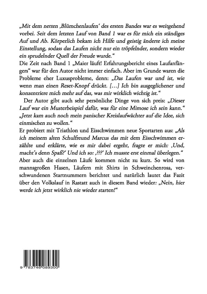 Maier läuft und läuft!