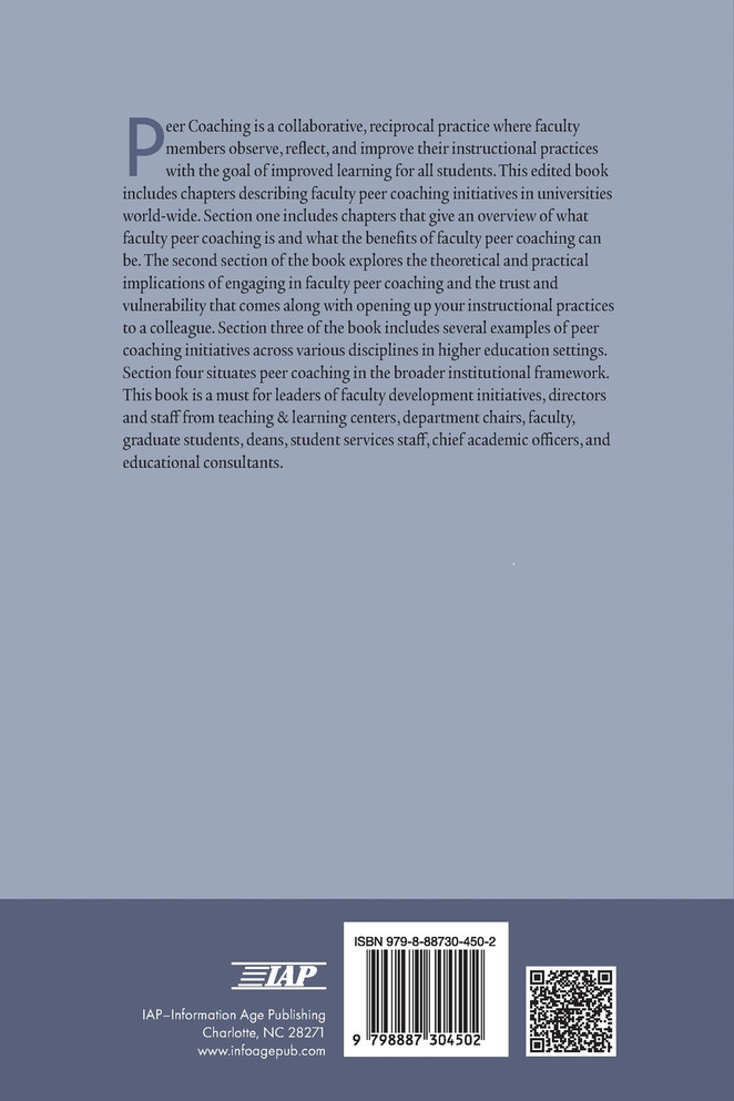 Faculty Peer Coaching in Higher Education