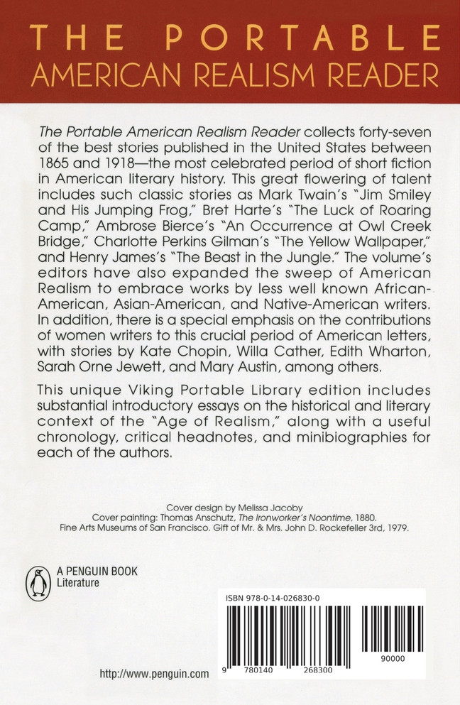 The Portable American Realism Reader