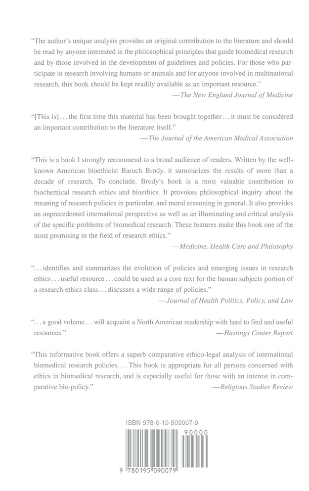 The Ethics of Biomedical Research