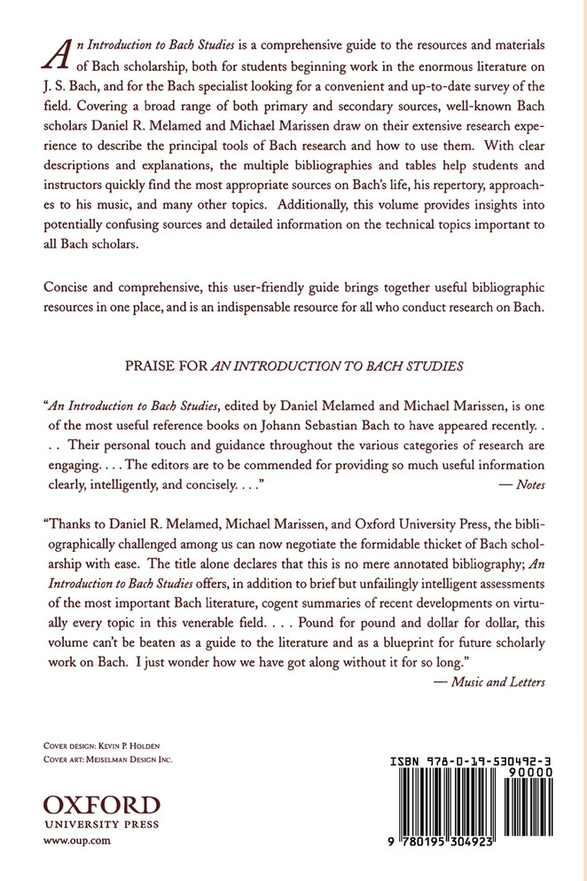 An Introduction to Bach Studies
