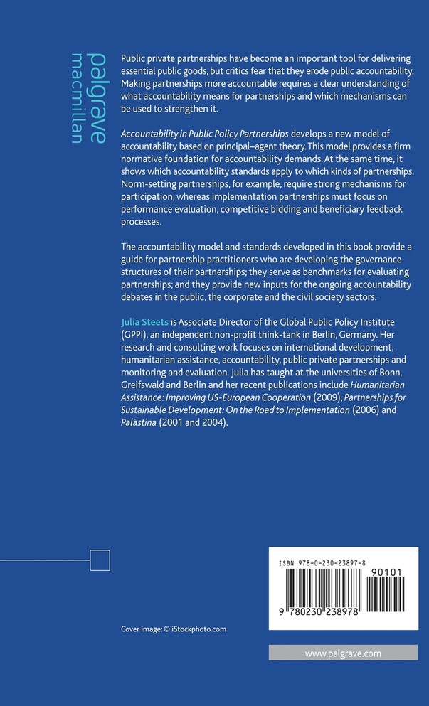 Accountability in Public Policy Partnerhips