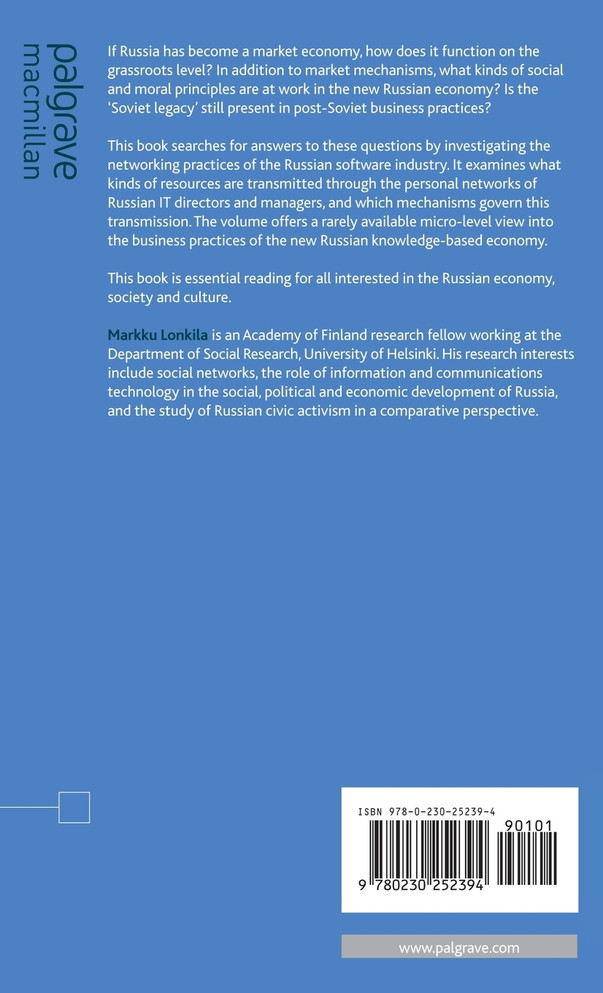 Networks in the Russian Market Economy