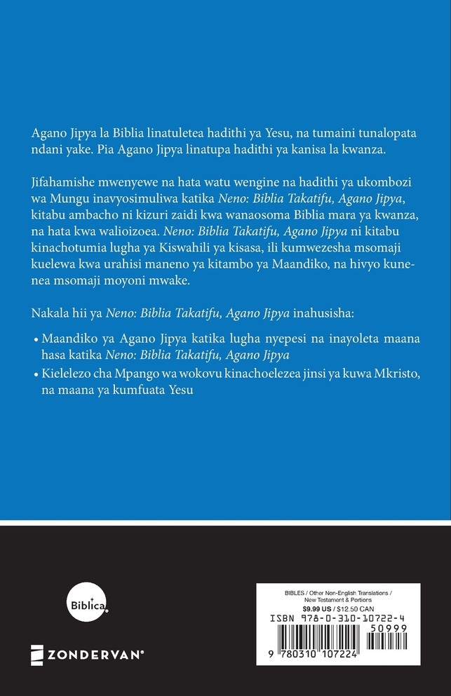 Kiswahili Contemporary Version New Testament, Paperback