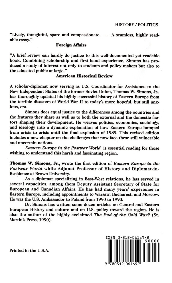 Eastern Europe in the Postwar World