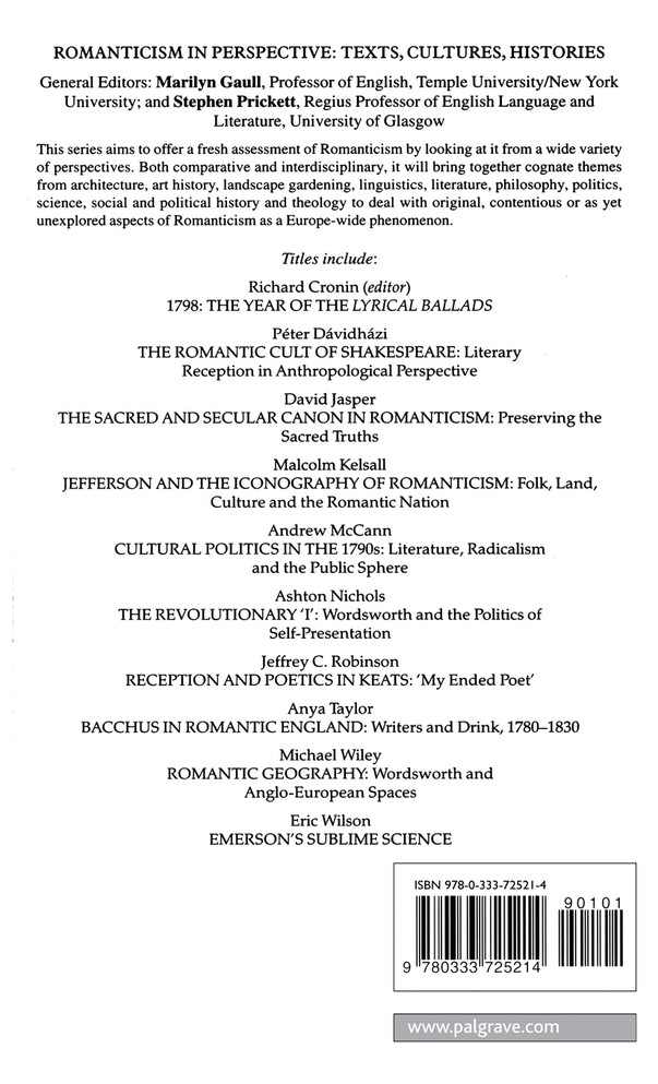 Bacchus in Romantic England