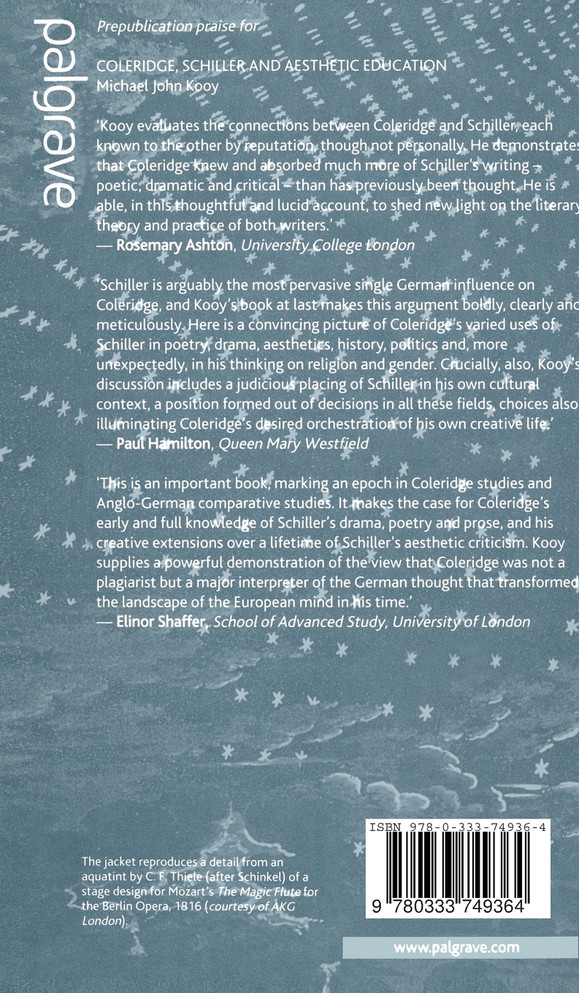Coleridge, Schiller and Aesthetic Education