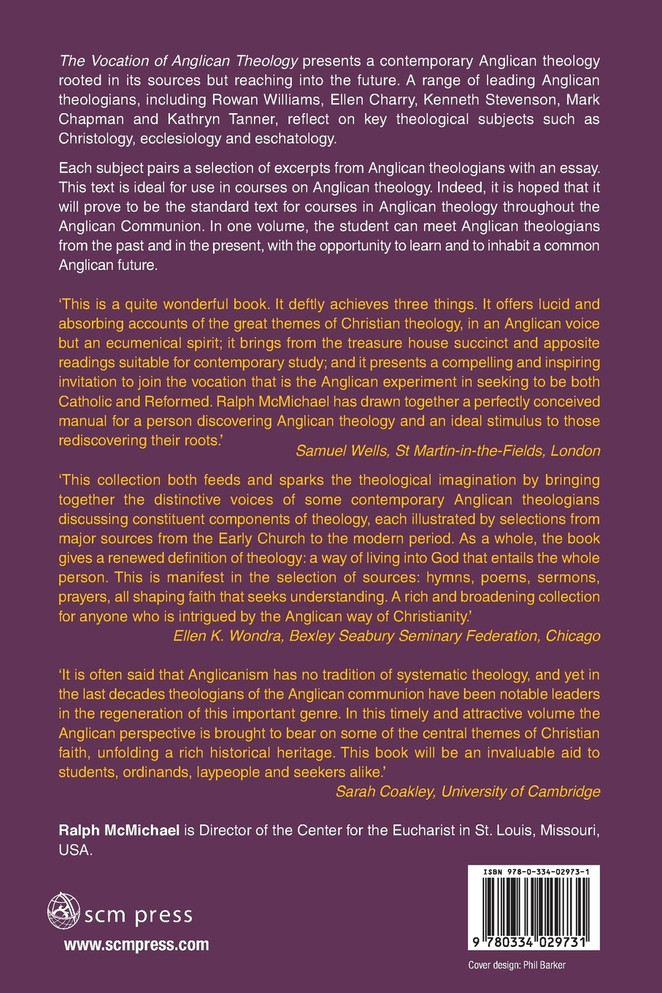 The Vocation of Anglican Theology