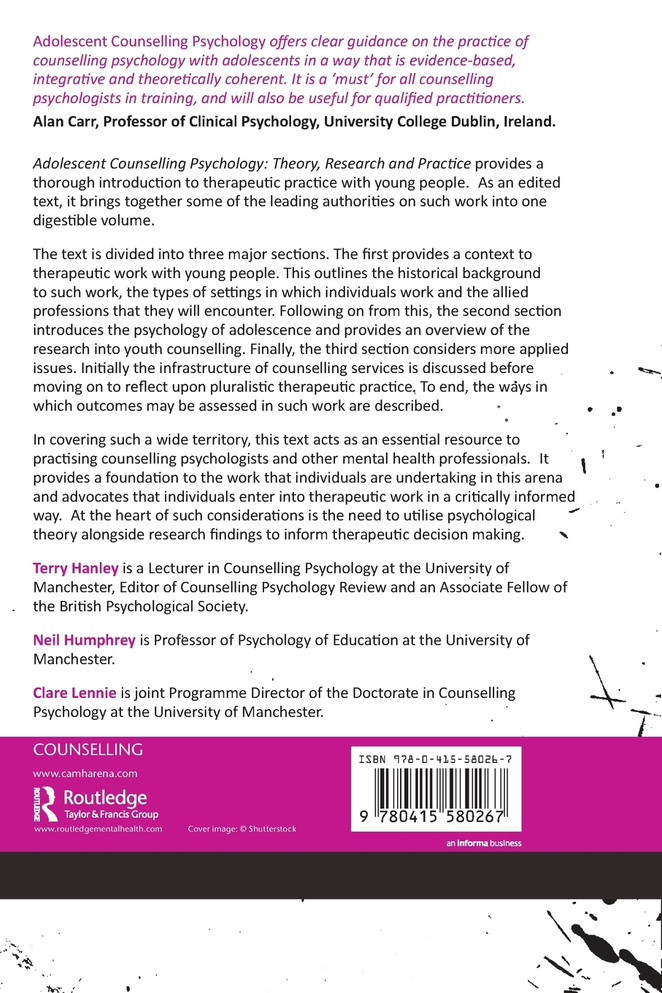 Adolescent Counselling Psychology