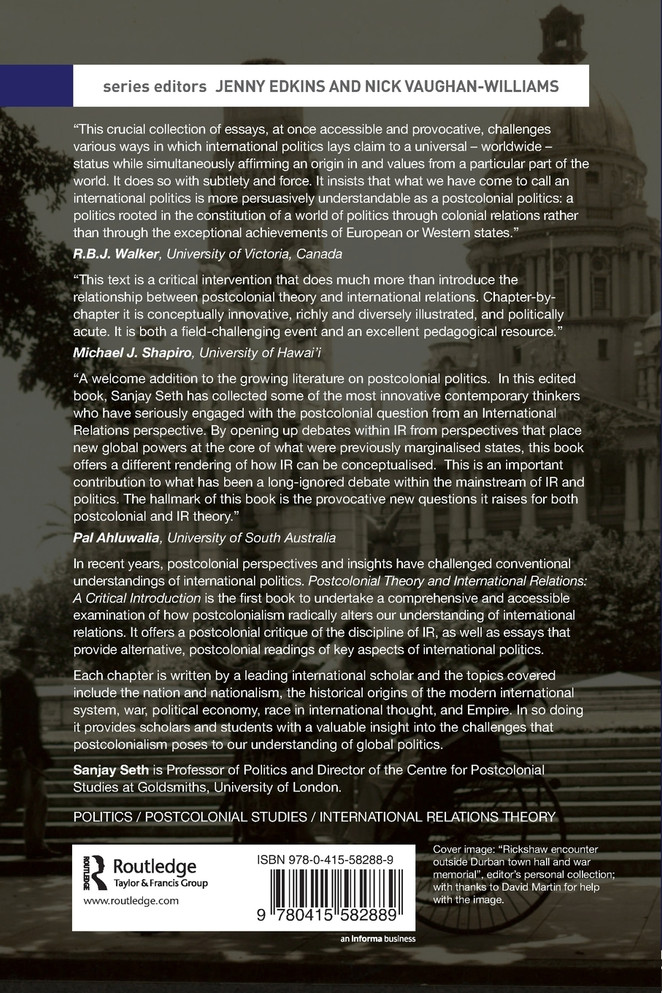Postcolonial Theory and International Relations
