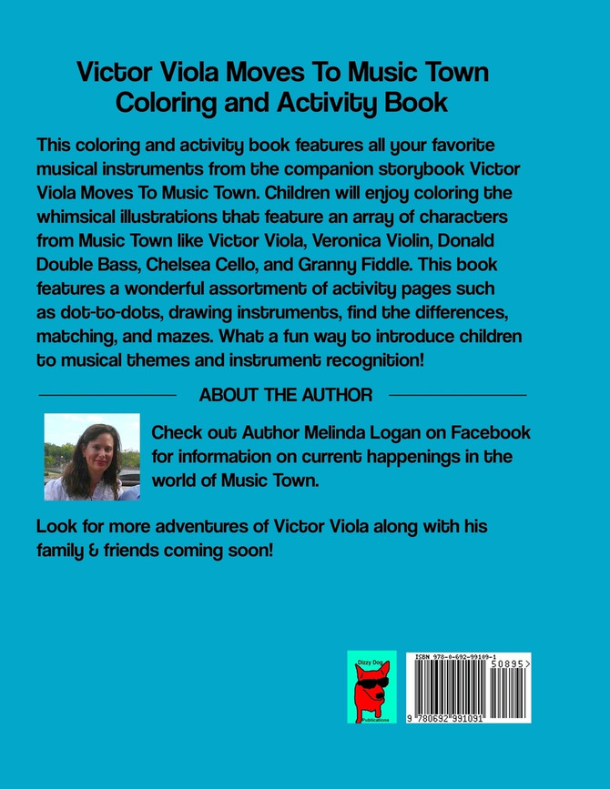 Victor Viola Moves To Music Town Coloring and Activity Book