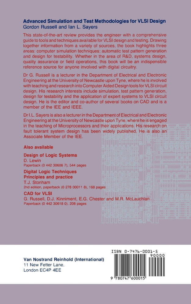 Advanced Simulation and Test Methodologies for VLSI Design