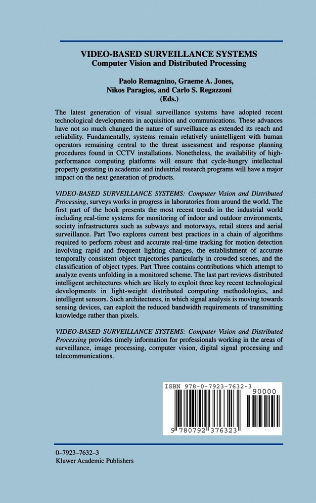 Video-Based Surveillance Systems