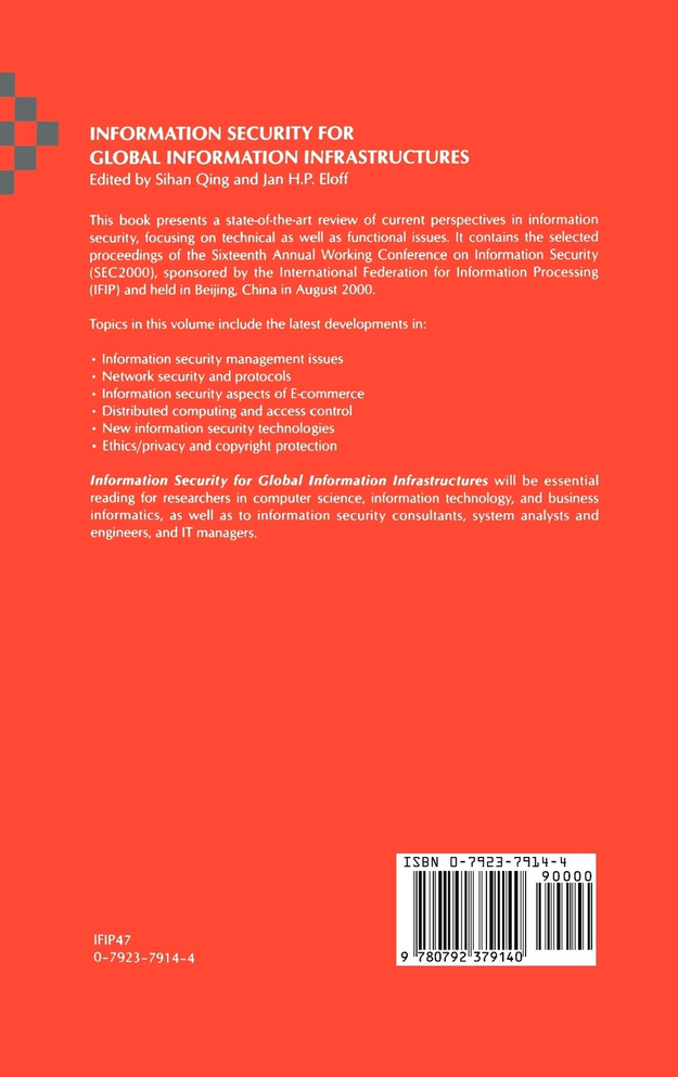 Information Security for Global Information Infrastructures