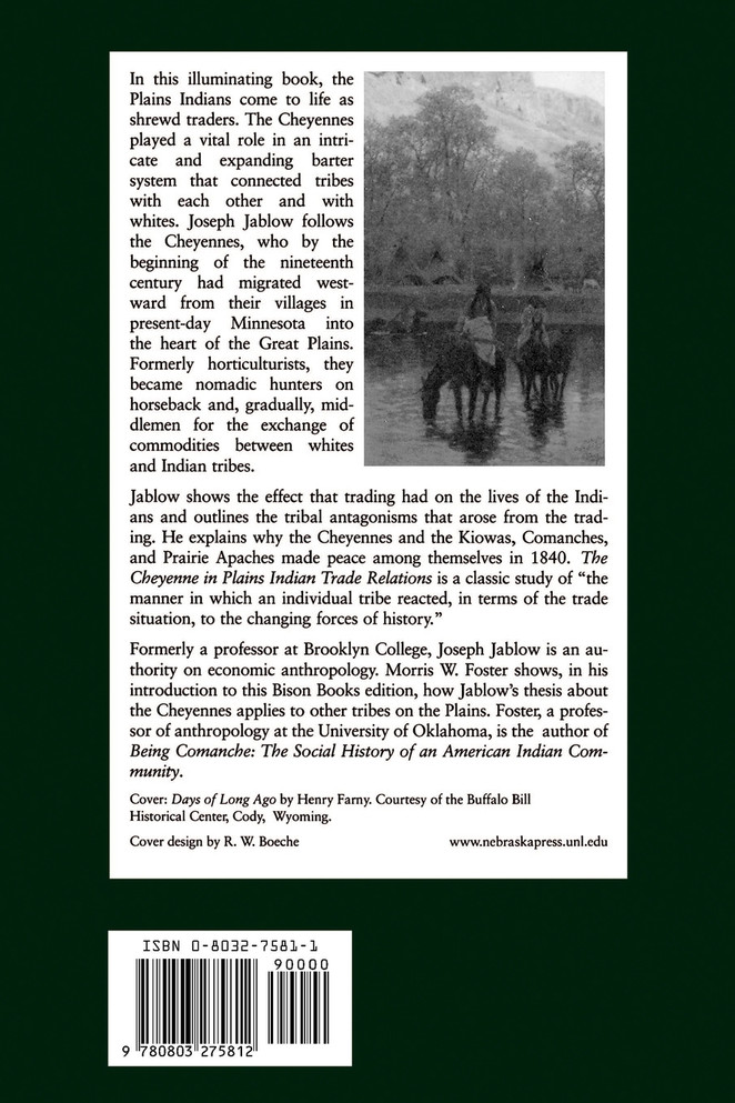 The Cheyenne in Plains Indian Trade Relations, 1795-1840
