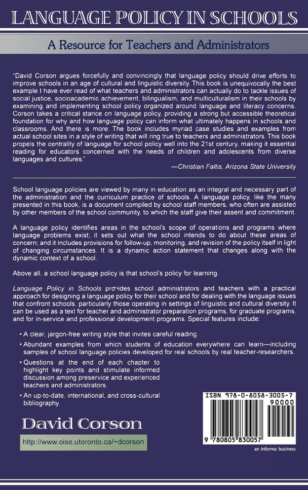 Language Policy in Schools