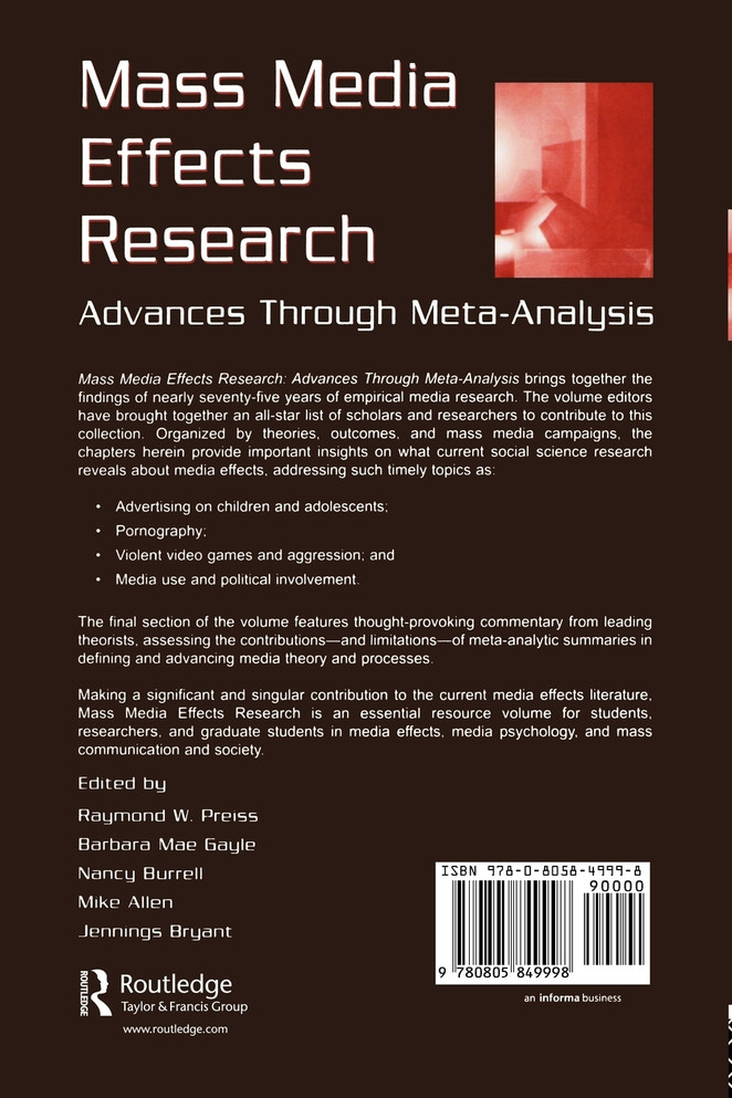 Mass Media Effects Research