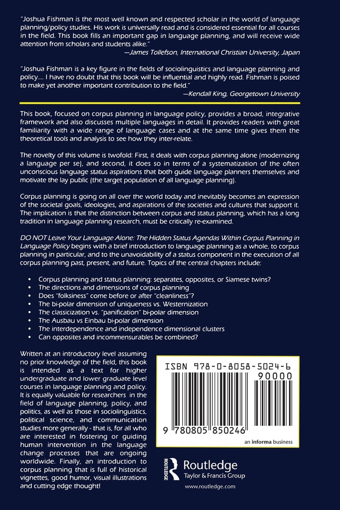 DO NOT Leave Your Language Alone