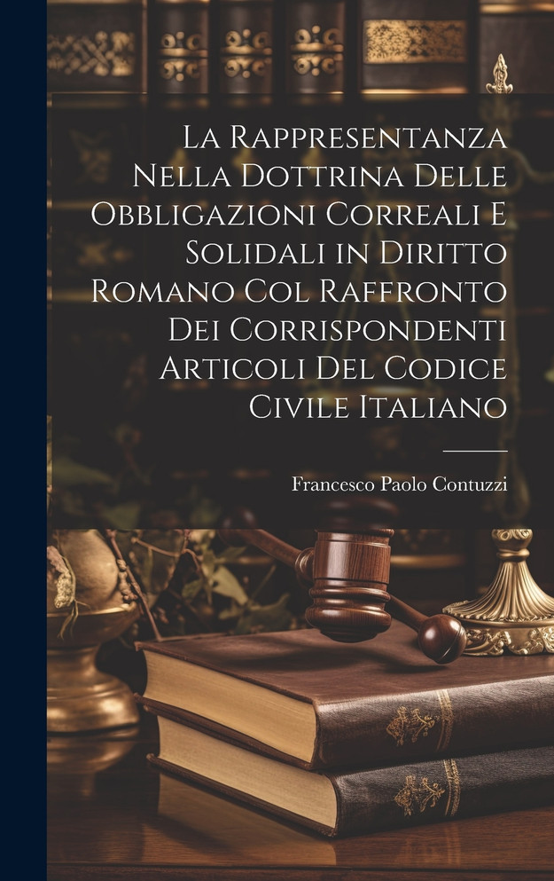 La Rappresentanza Nella Dottrina Delle Obbligazioni Correali E Solidali in Diritto Romano Col Raffronto Dei Corrispondenti Articoli Del Codice Civile Italiano