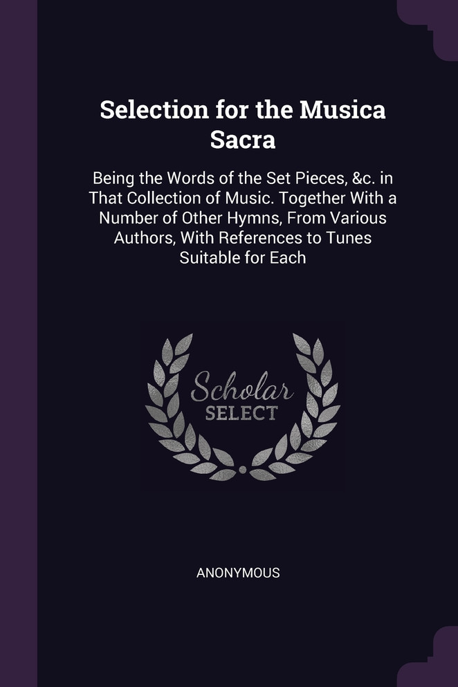 Selection for the Musica Sacra