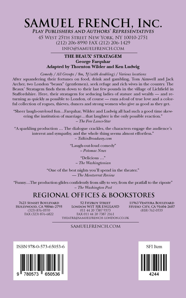 The Beaux' Stratagem