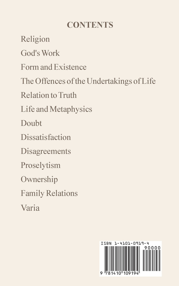 Thoughts and Aphorisms