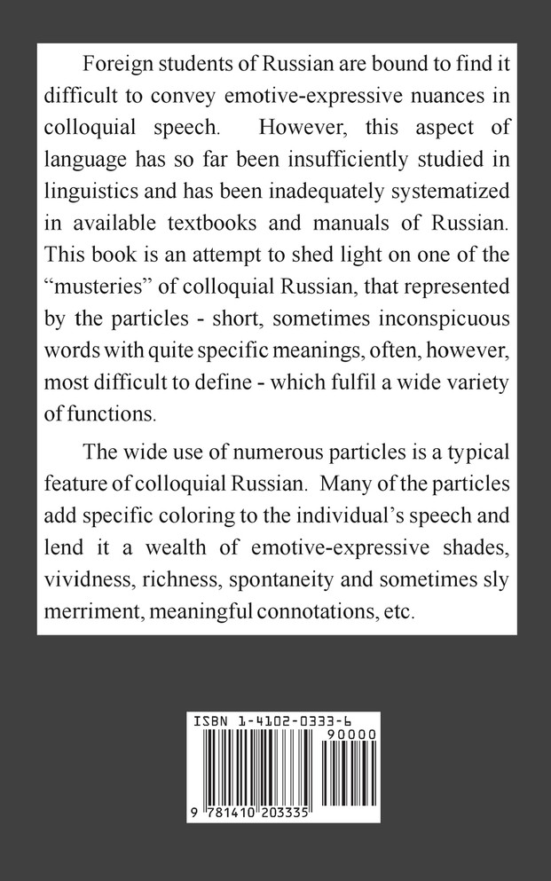 Particles in Colloquial Russian