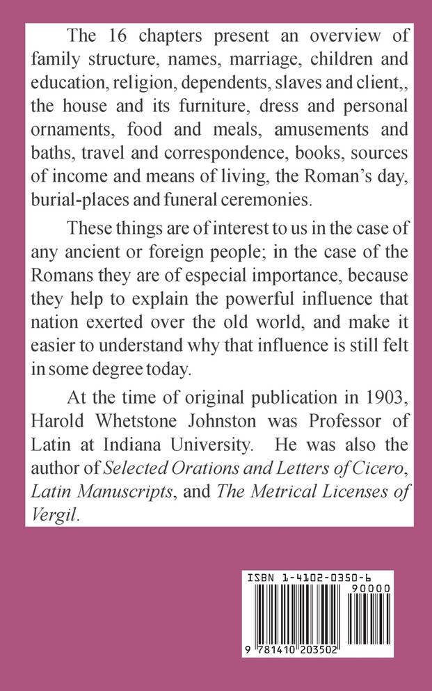 Private Life of the Romans, The