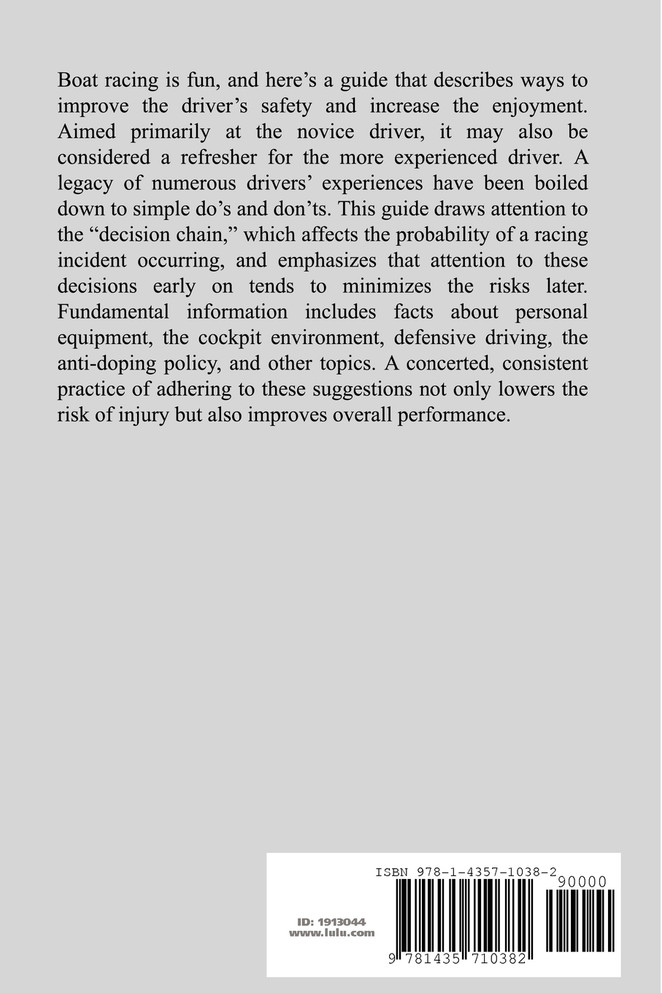 A Driver's Guide to Safe Boat Racing