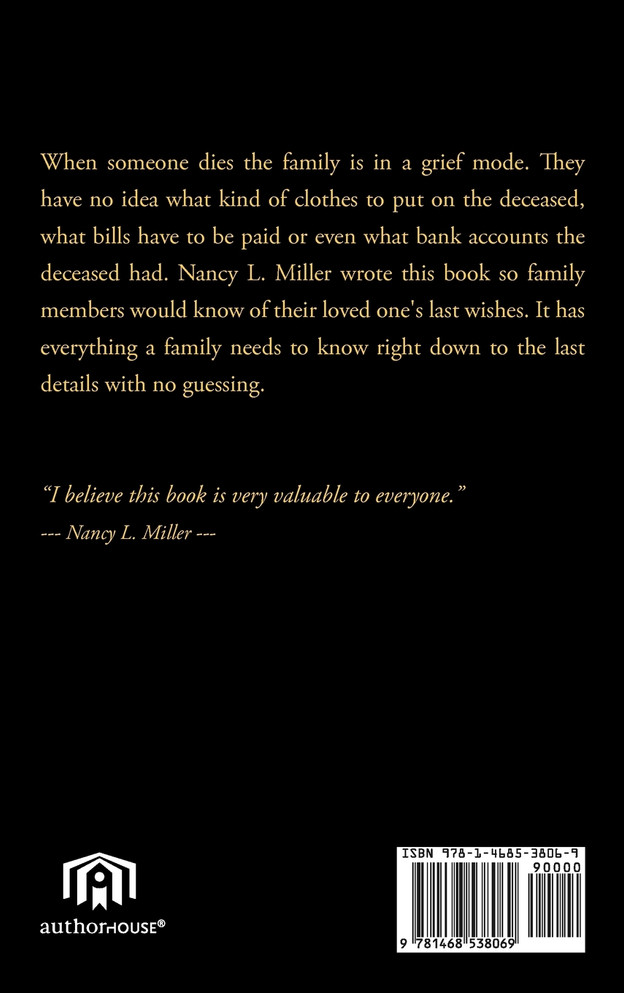 My Personal and Final Wishes