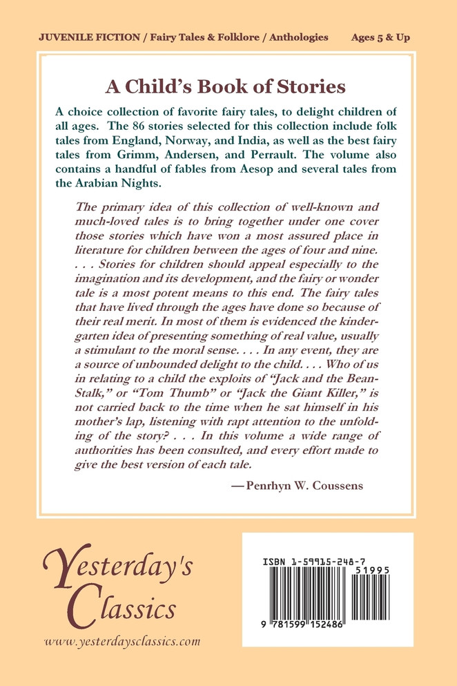 A Child's Book of Stories (Yesterday's Classics)