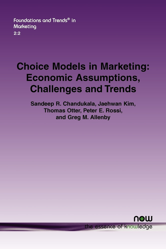 Choice Models in Marketing
