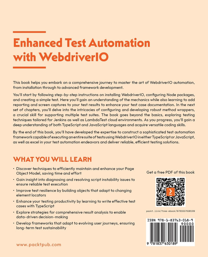 Enhanced Test Automation with WebdriverIO
