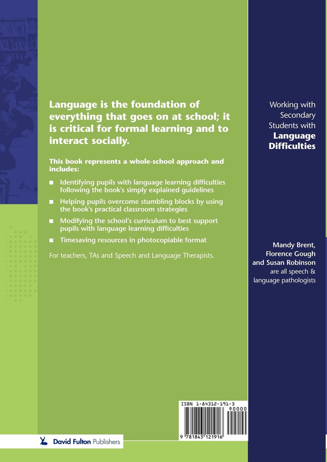 Working with Secondary Students who have Language Difficulties