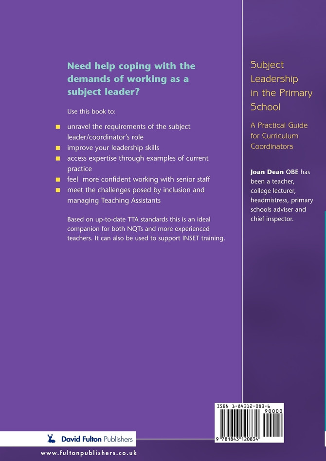 Subject Leadership in the Primary School