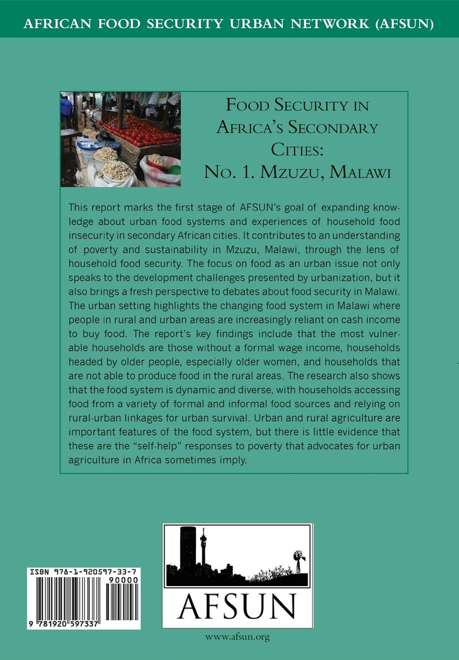 Food Security in Africa's Secondary cities