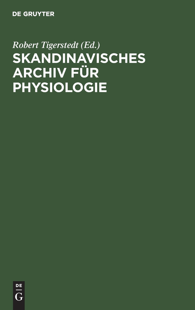 Skandinavisches Archiv für Physiologie