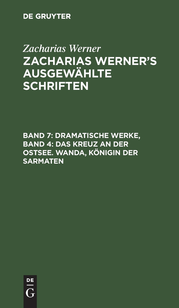Dramatische Werke, Band 4