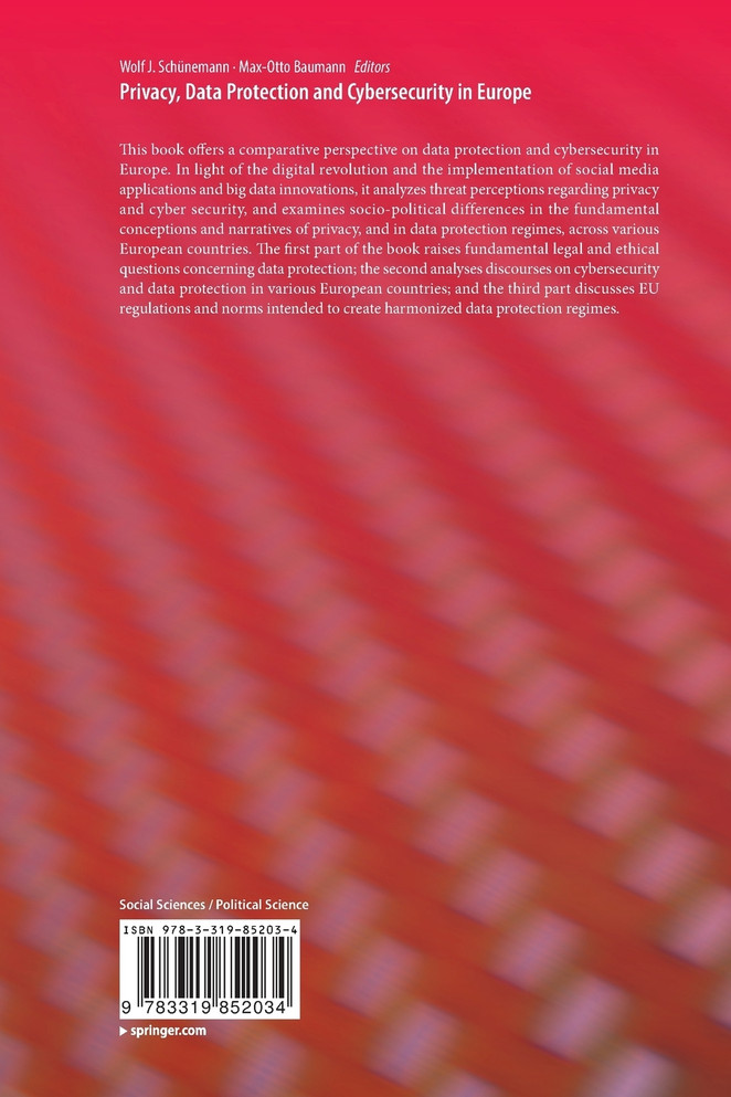 Privacy, Data Protection and Cybersecurity in Europe
