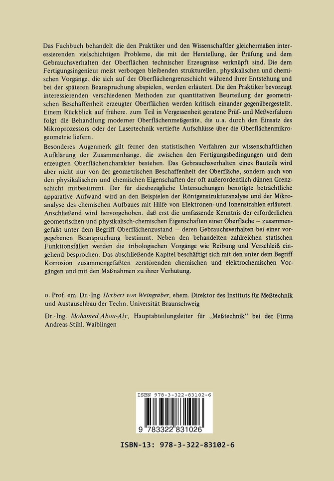 Handbuch Technische Oberflächen