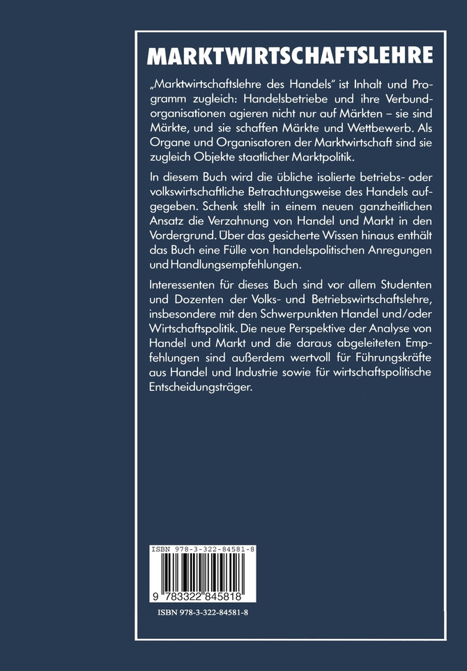 Marktwirtschaftslehre des Handels