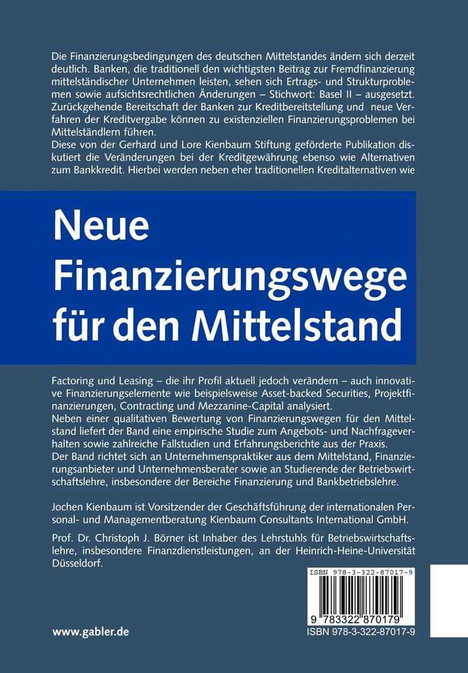 Neue Finanzierungswege für den Mittelstand