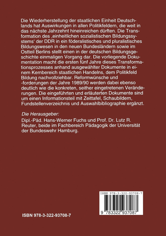 Bildungspolitik seit der Wende