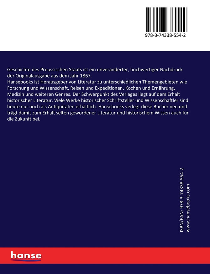 Geschichte des Preussischen Staats