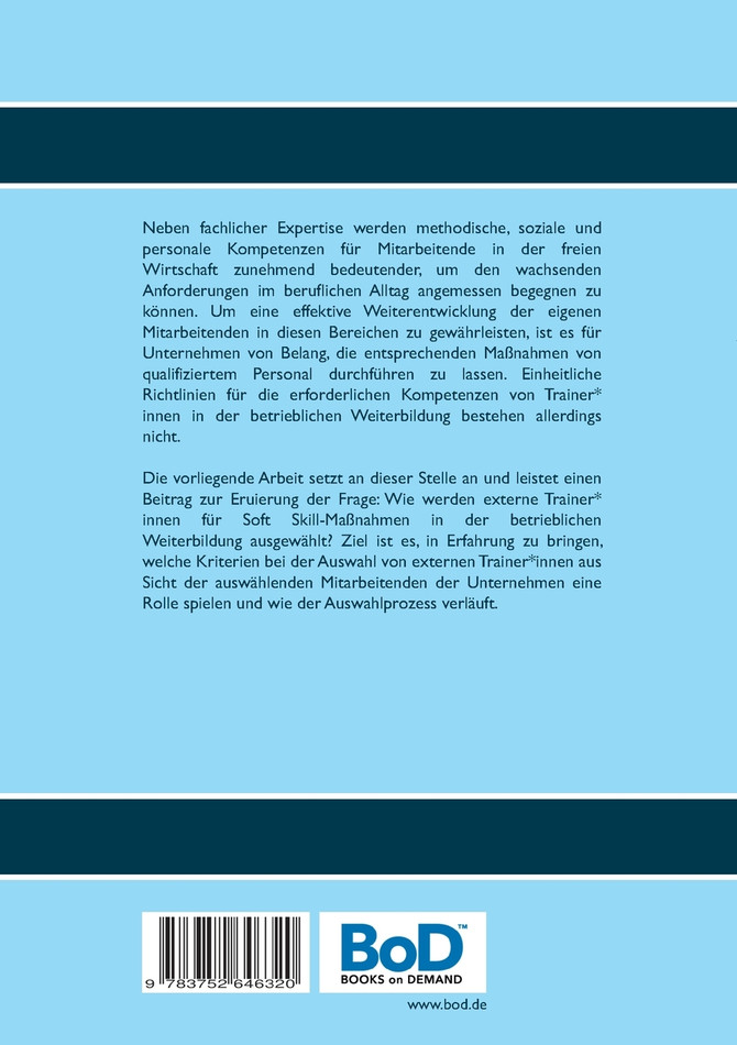 Die Auswahl externer Trainer*innen für Soft Skill-Trainings in der betrieblichen Weiterbildung