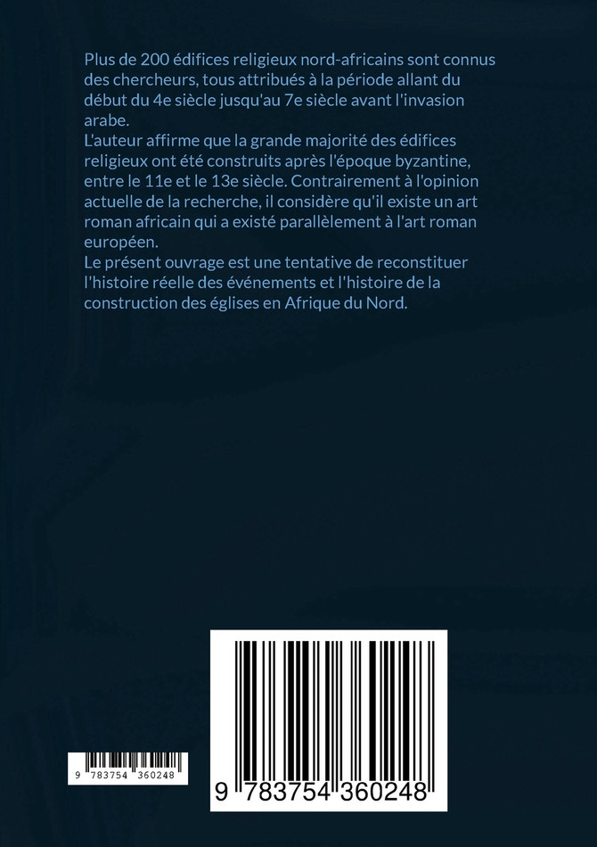 Pas d'églises paléochrétienne en Afrique du Nord