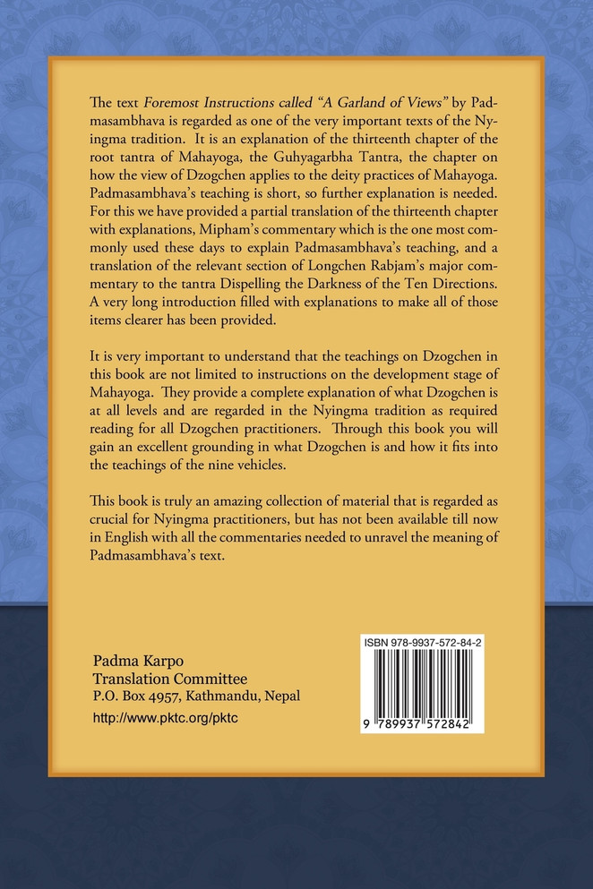Dzogchen Foremost Instructions, A Garland of Views