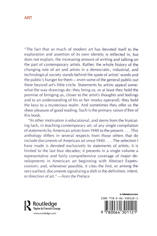 American Artists On Art