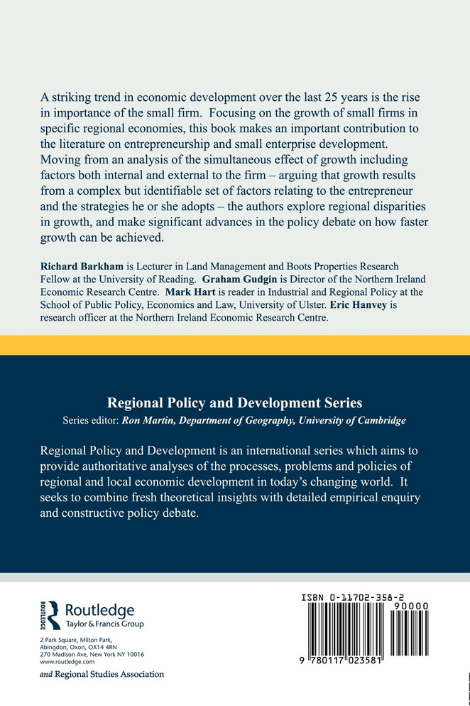 The Determinants of Small Firm Growth